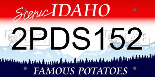 2PDS152 Idaho License Plate