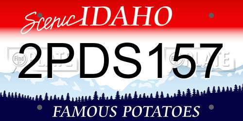2PDS157 Idaho License Plate
