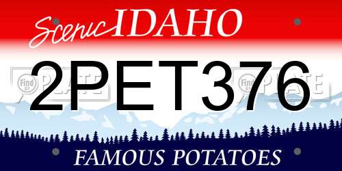 2PET376 Idaho License Plate