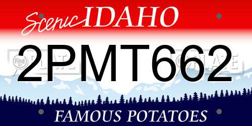 2PMT662 Idaho License Plate