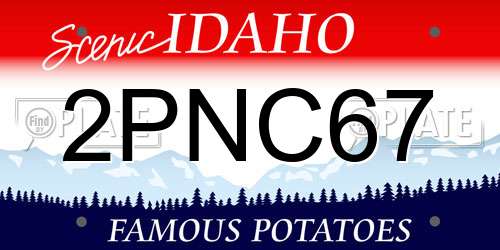 2PNC67 Idaho License Plate