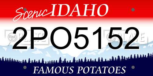 2PO5152 Idaho License Plate