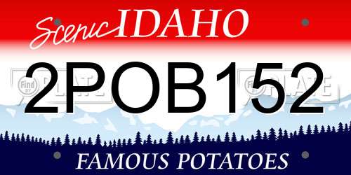 2POB152 Idaho License Plate