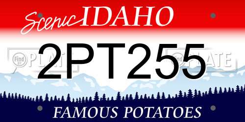 2PT255 Idaho License Plate