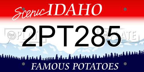 2PT285 Idaho License Plate