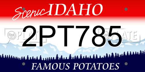 2PT785 Idaho License Plate