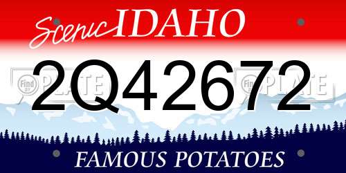2Q42672 Idaho License Plate