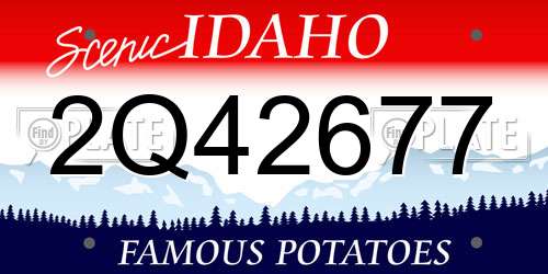 2Q42677 Idaho License Plate