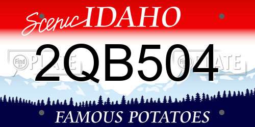 2QB504 Idaho License Plate