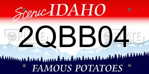 2QBB04 Idaho License Plate