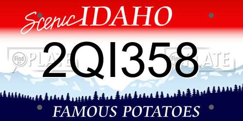 2QI358 Idaho License Plate