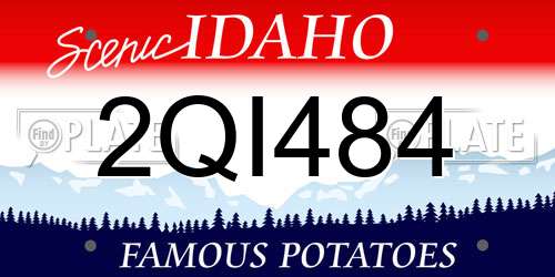 2QI484 Idaho License Plate