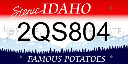 2QS804 Idaho License Plate