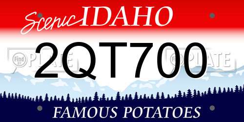 2QT700 Idaho License Plate