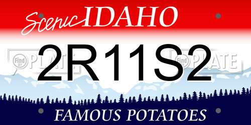 2R11S2 Idaho License Plate