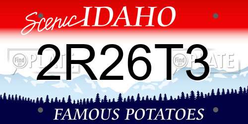 2R26T3 Idaho License Plate