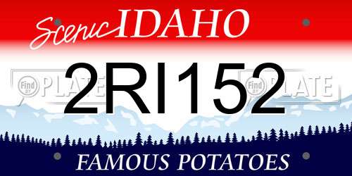 2RI152 Idaho License Plate