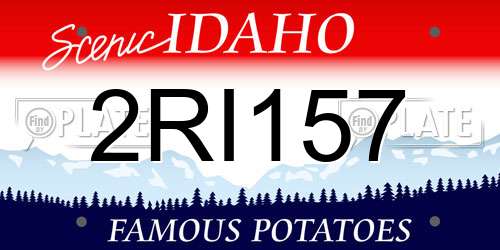 2RI157 Idaho License Plate
