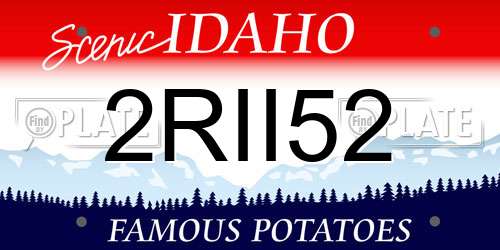 2RII52 Idaho License Plate