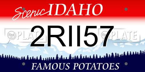 2RII57 Idaho License Plate