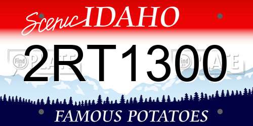 2RT1300 Idaho License Plate