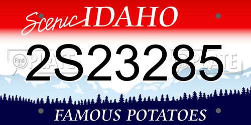 2S23285 Idaho License Plate
