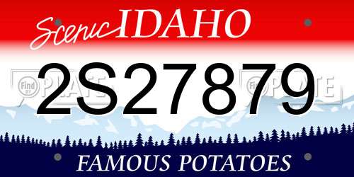 2S27879 Idaho License Plate