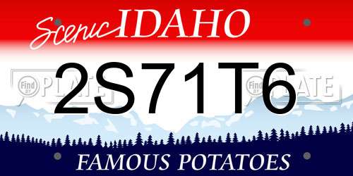 2S71T6 Idaho License Plate