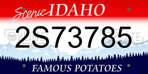 2S73785 Idaho License Plate