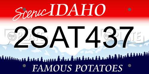 2SAT437 Idaho License Plate