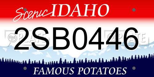 2SB0446 Idaho License Plate