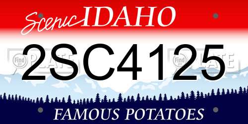 2SC4125 Idaho License Plate