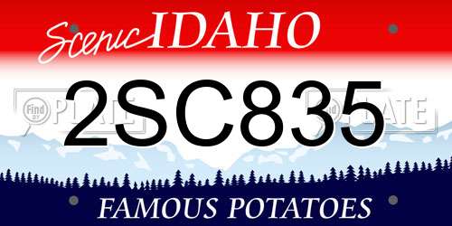 2SC835 Idaho License Plate