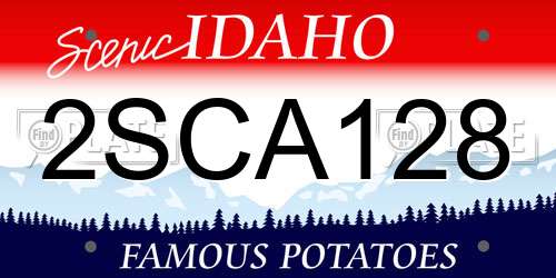 2SCA128 Idaho License Plate