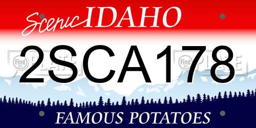 2SCA178 Idaho License Plate