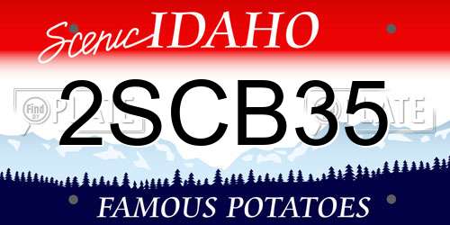 2SCB35 Idaho License Plate