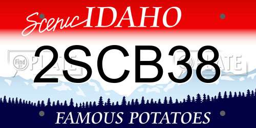 2SCB38 Idaho License Plate