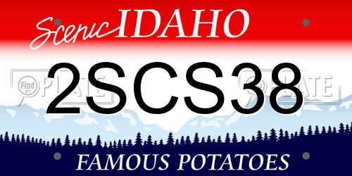 2SCS38 Idaho License Plate
