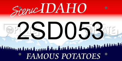 2SD053 Idaho License Plate