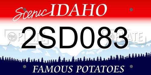 2SD083 Idaho License Plate