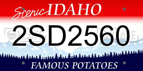 2SD2560 Idaho License Plate