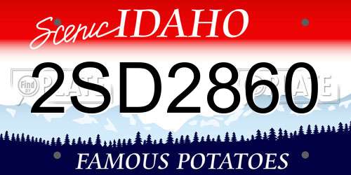 2SD2860 Idaho License Plate