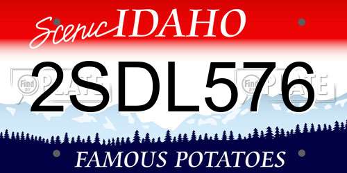 2SDL576 Idaho License Plate