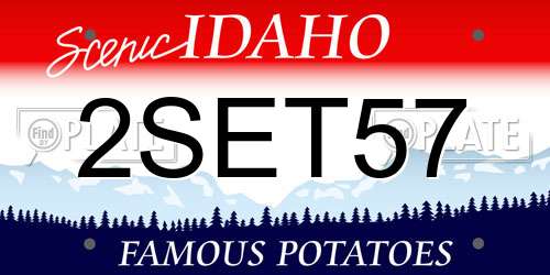 2SET57 Idaho License Plate