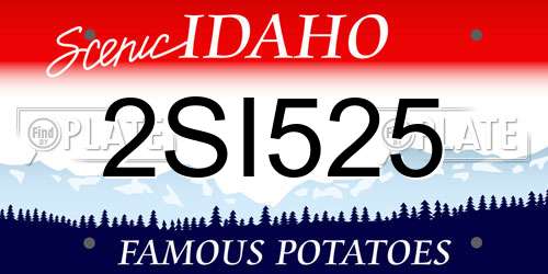 2SI525 Idaho License Plate