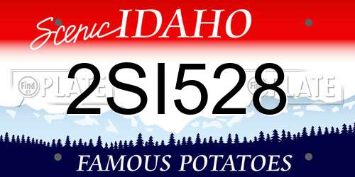 2SI528 Idaho License Plate