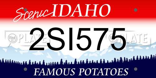 2SI575 Idaho License Plate
