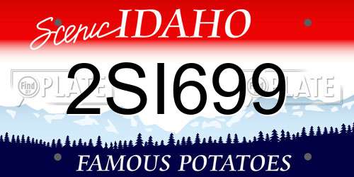 2SI699 Idaho License Plate