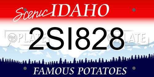 2SI828 Idaho License Plate