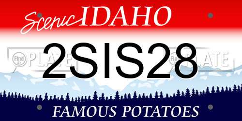 2SIS28 Idaho License Plate